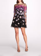 Falling Flowers Mini Dress | Marchesa