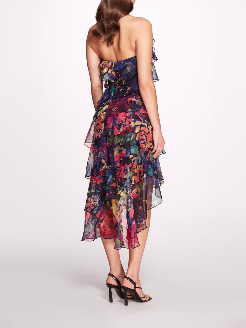 Aquarelle Midi Dress | Marchesa