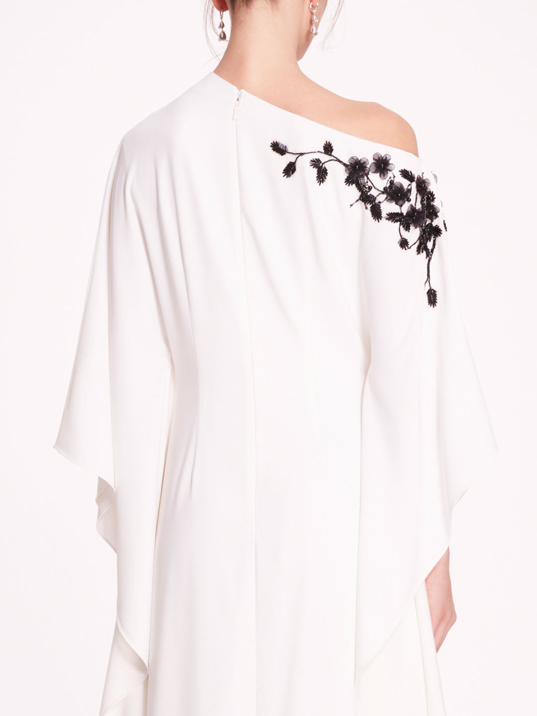 Embroidered Draped Kaftan | Marchesa