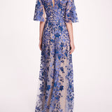 V-Neckline Tulle Gown | Marchesa