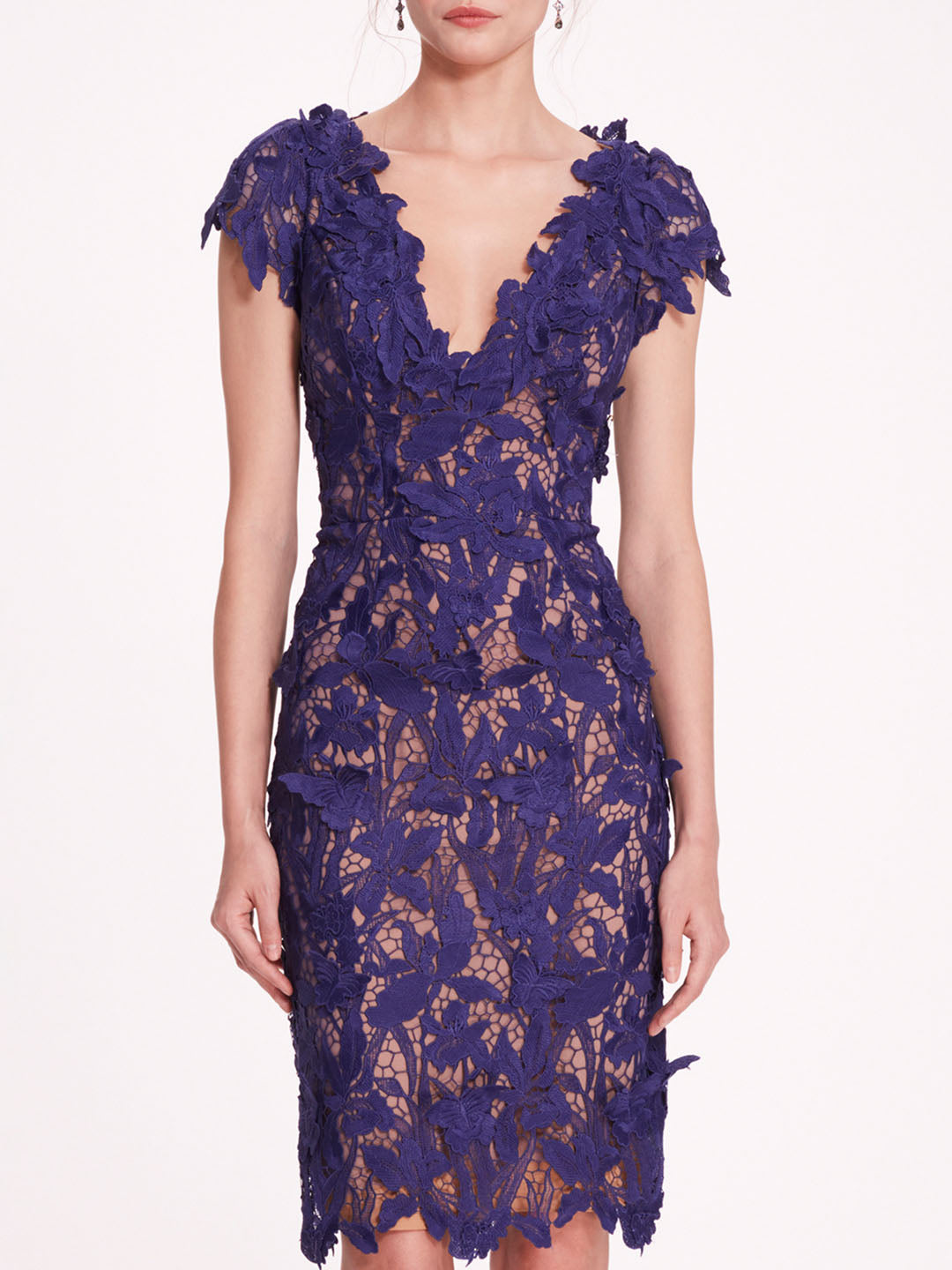 Organic Lace Mini Dress – Marchesa - Main Image