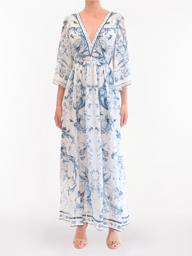 PRINTED CHIFFON | Marchesa PRINTED CHIFFON | Marchesa
