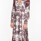 Corded Twill Midi Dress