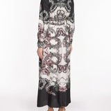 Corded Twill Midi Dress