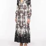 Corded Twill Midi Dress