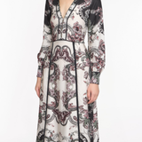 Corded Twill Midi Dress