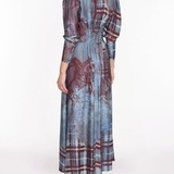 WIld Heart Tartan Printed Midi Dress