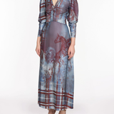 WIld Heart Tartan Printed Midi Dress
