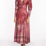 Wild Heart Tartan Printed Midi Dress