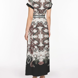 Belted Twill Shirt Maxi Dress