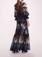 Abstract Viscose Maxi Dress | Marchesa