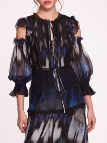 Abstract Viscose Maxi Dress | Marchesa