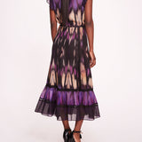 Abstract Viscose Midi Dress | Marchesa