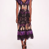 Abstract Viscose Midi Dress | Marchesa
