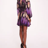 Abstract Viscose Mini Dress