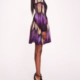 Abstract Viscose Mini Dress