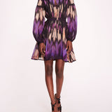 Abstract Viscose Mini Dress