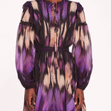 Abstract Viscose Mini Dress