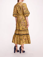 Flying Cheetah Tiered Midi Dress