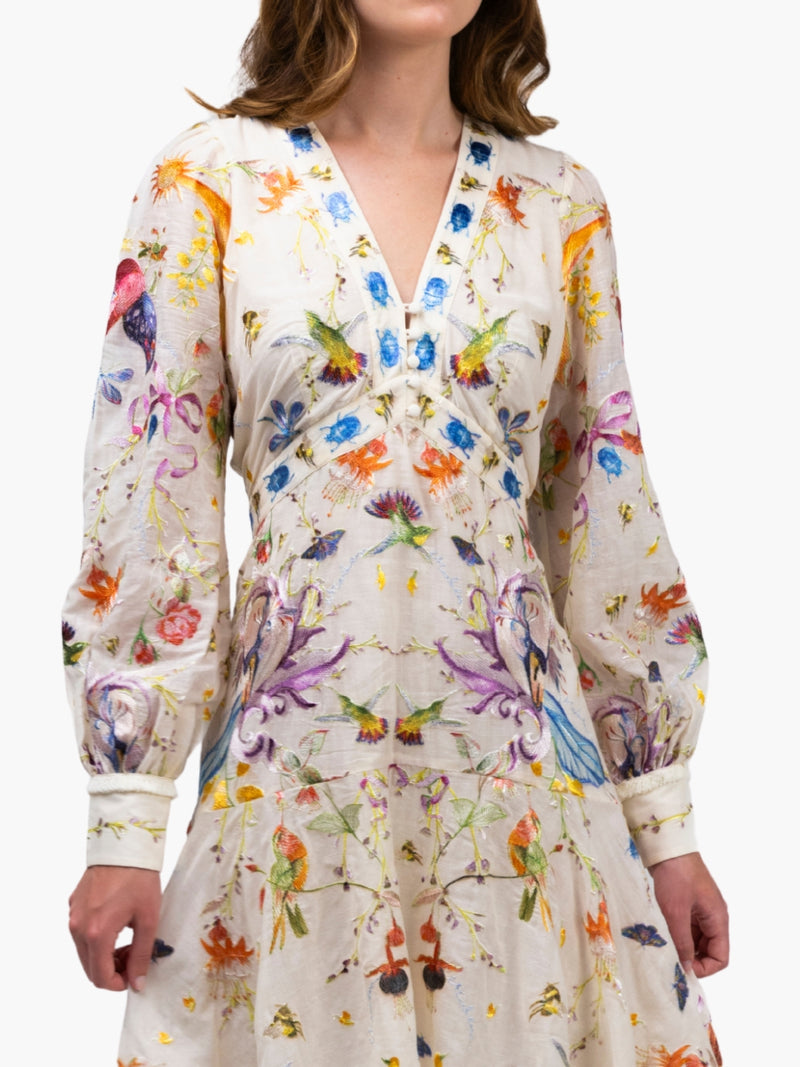 Threadwork Voile Mini Dress