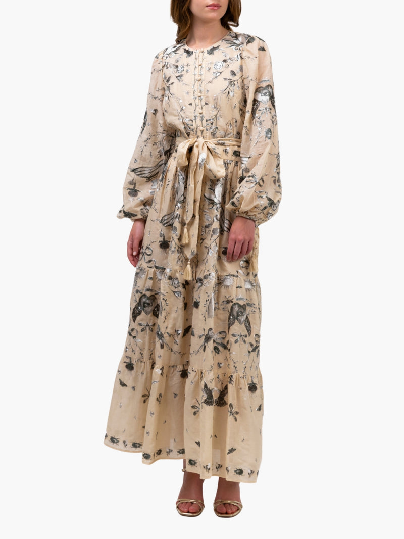 Threadwork Voile Maxi Dress