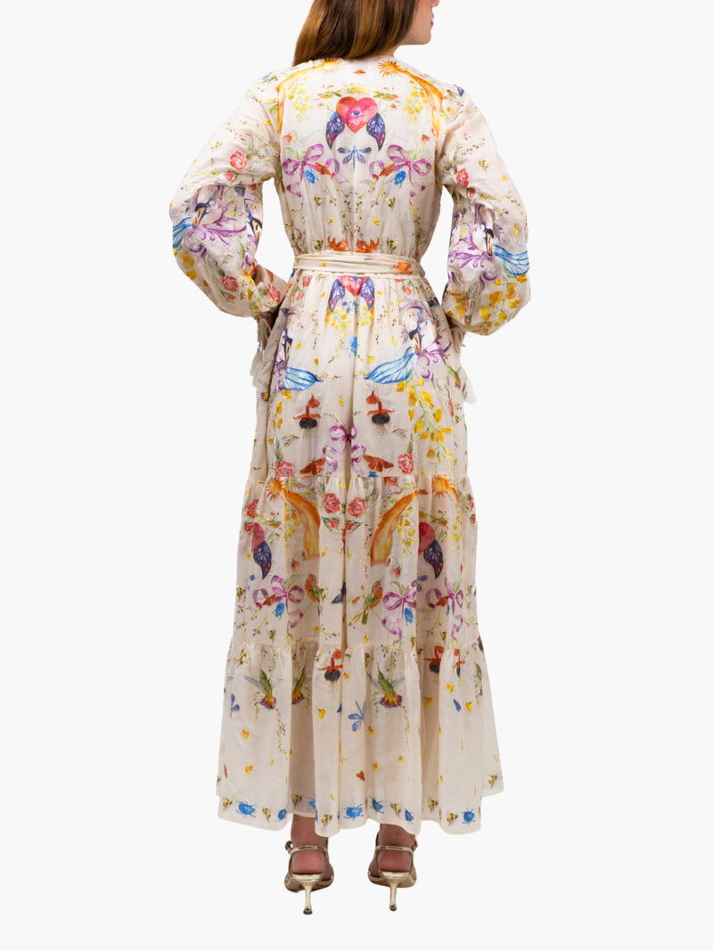 Threadwork Voile Maxi Dress