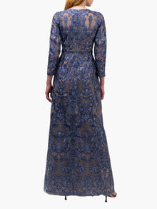 Marchesa Notte Gown, 12 / BLUE