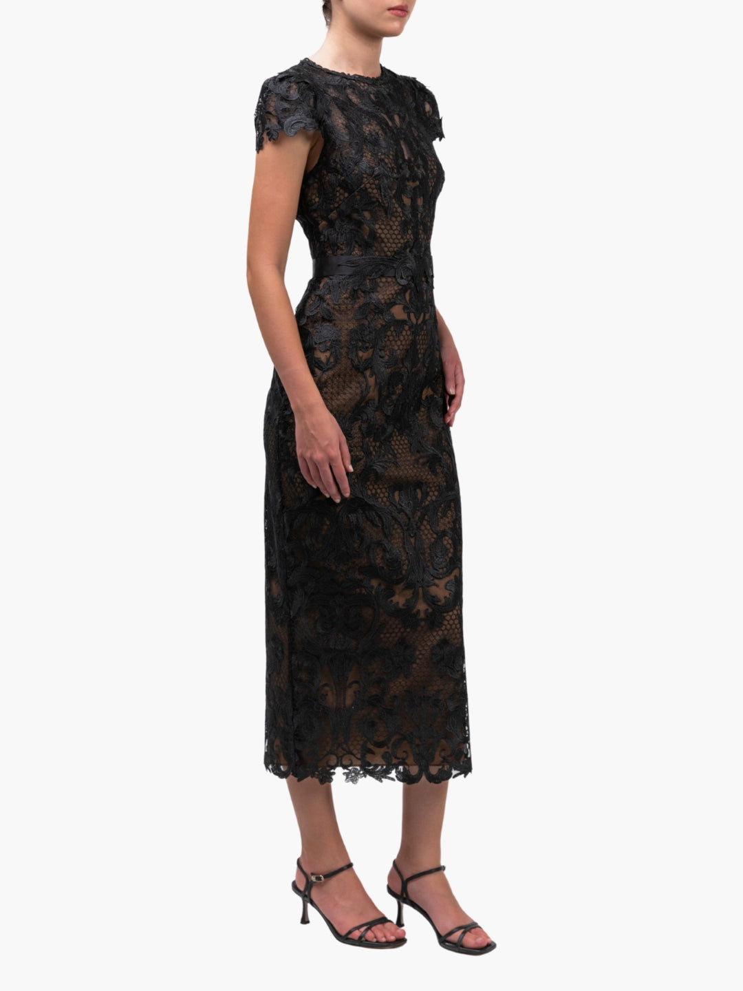 Marchesa Notte Nocturnes Midi Dress Marchesa Notte Nocturnes Midi Dress