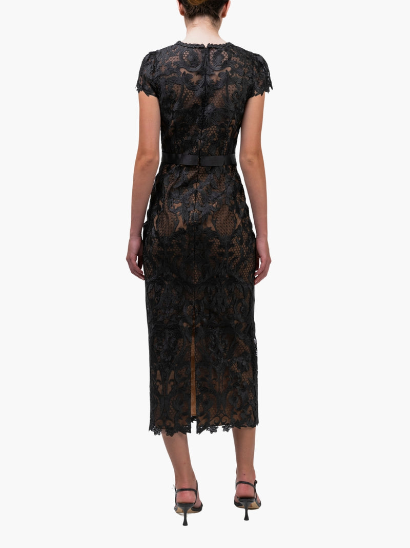Nocturnes Lace Midi Dress
