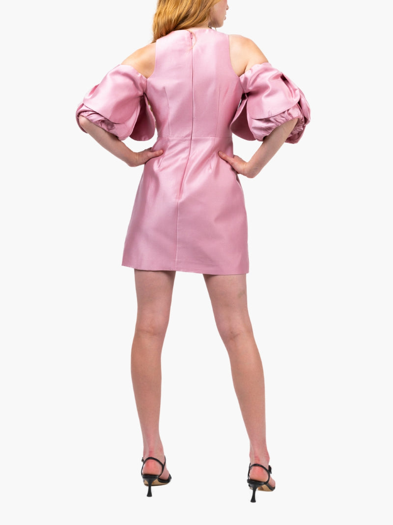 Spring Rose Mikado Mini Dress