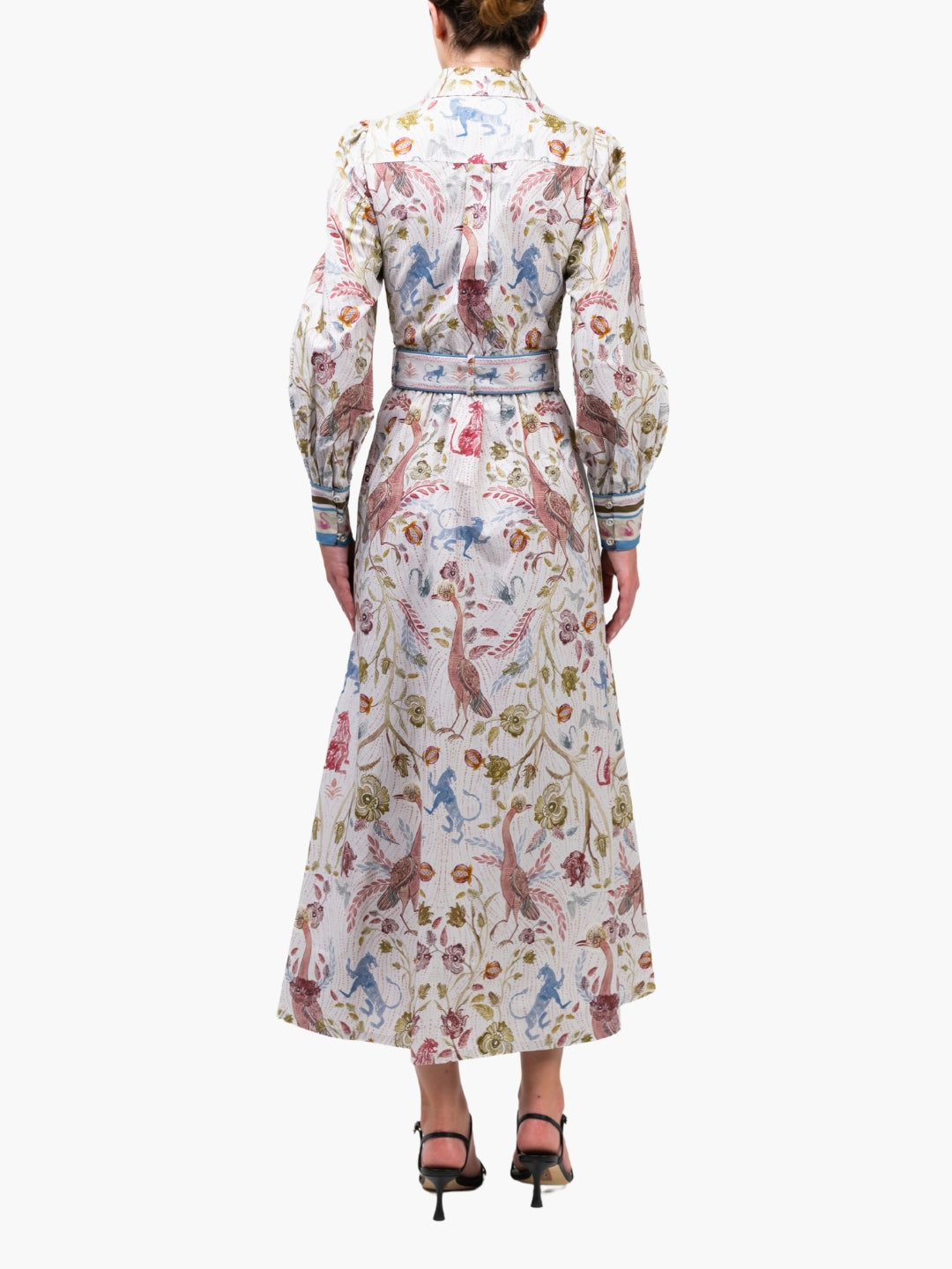 Cotton Poplin Collared Maxi Dress