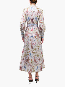 Cotton Poplin Collared Maxi Dress