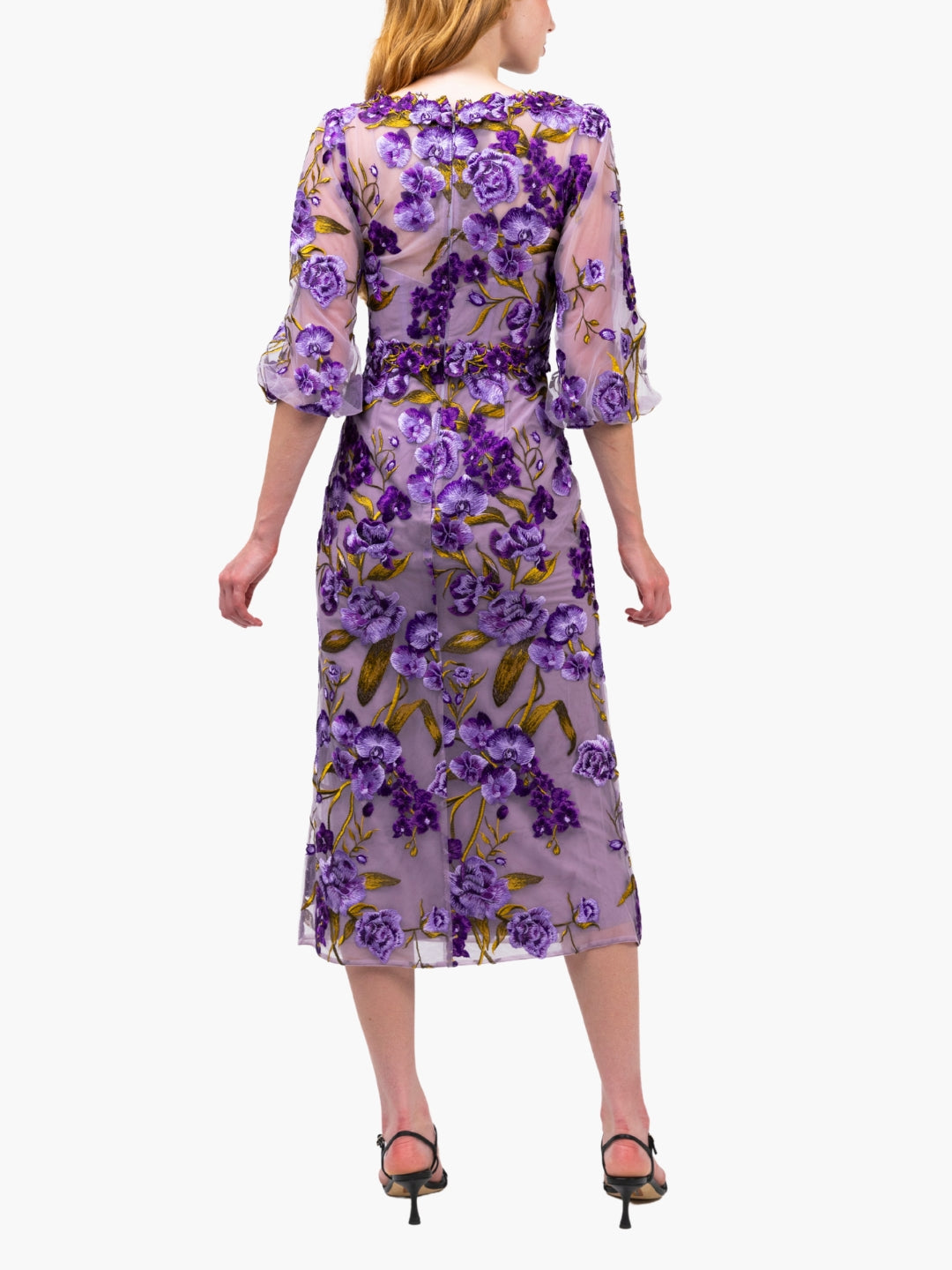 Bronix Botanicals Long Sleeve Midi Dress