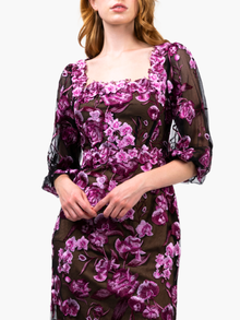 Bronix Botanicals Long Sleeve Midi Dress