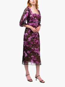 Bronix Botanicals Long Sleeve Midi Dress