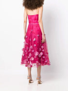 Strapless Draped Ombre Gown | Marchesa