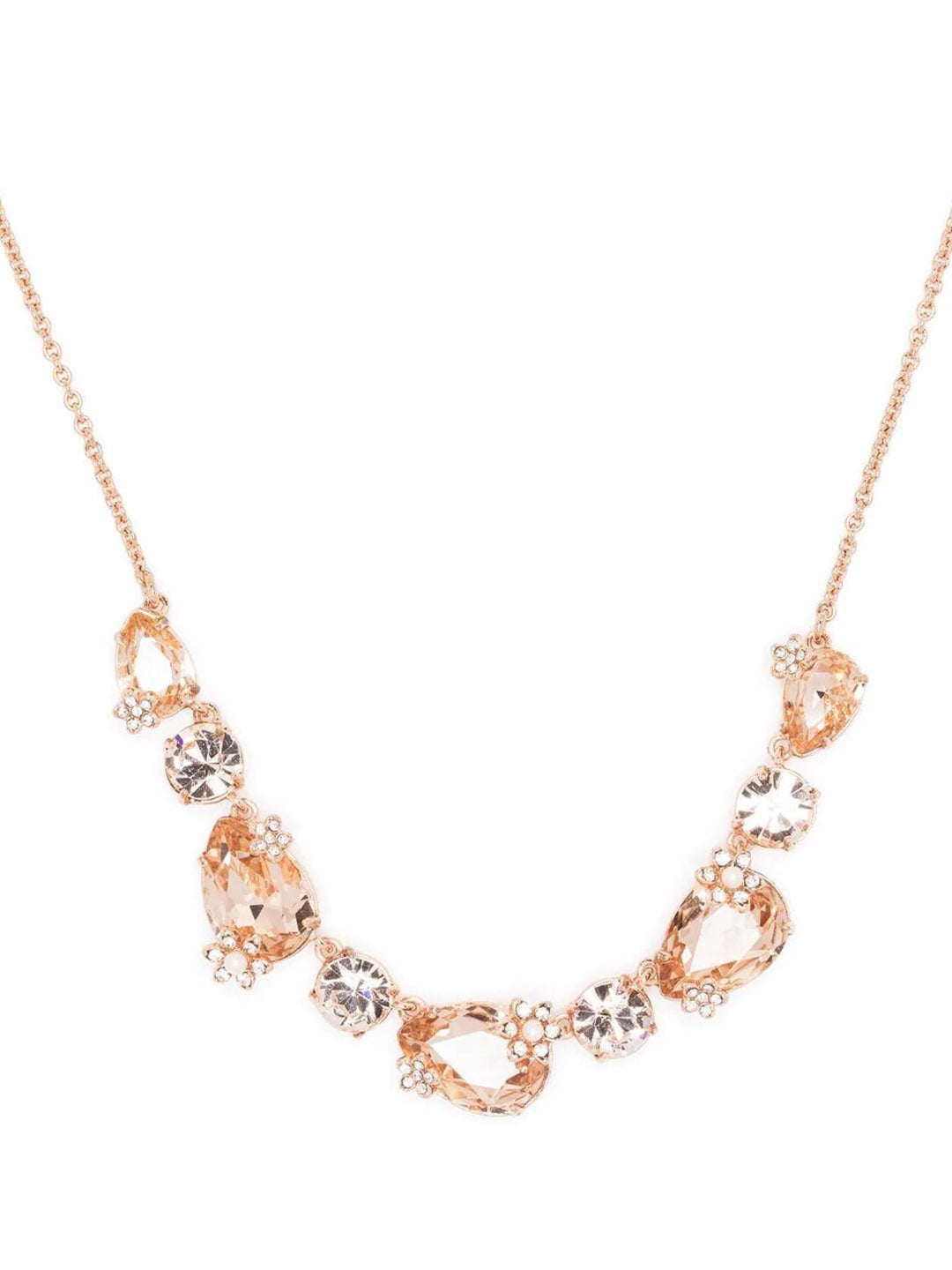 Rose Gold Stone Necklace | Marchesa