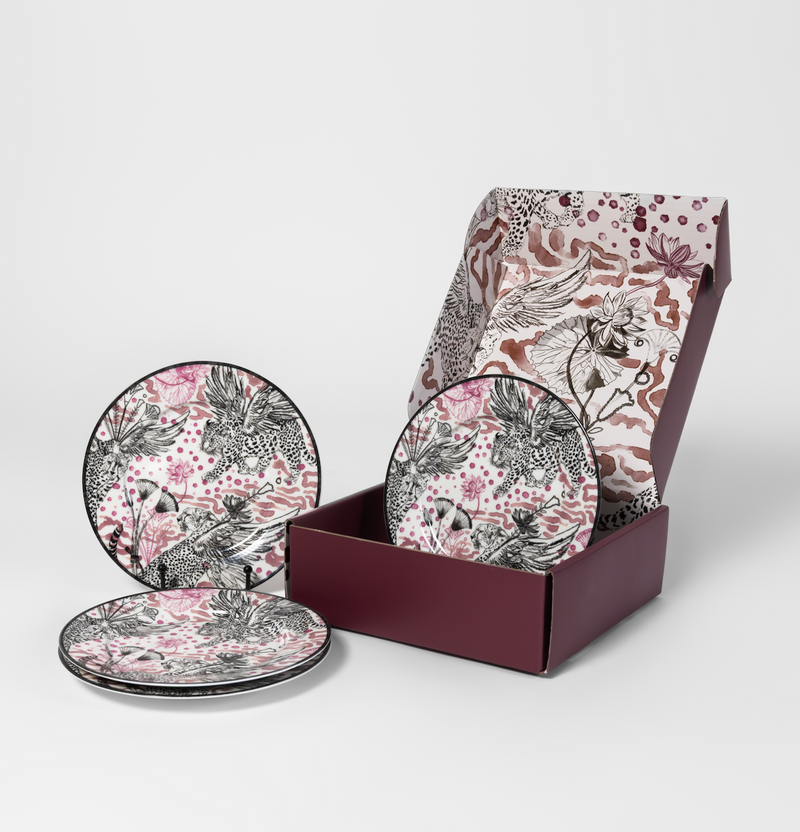 Serengeti Porcelain Salad Plate Set