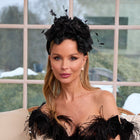 JET FEATHER PLUME MARCHESA COUTURE X LELE SADOUGHI GRETA HEADBAND