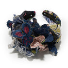 NAVY MARCHESA COUTURE X LELE SADOUGHI CRAWFORD FLORAL APPLIQUE HEADBAND