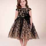 Sequin Floral Tulle Gown | Marchesa