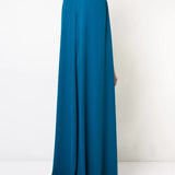 Crepe Caped Gown with Embroidery Marchesa