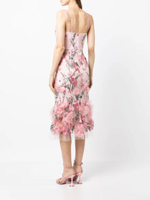 Butterfly Murmuring Midi Dress | Marchesa