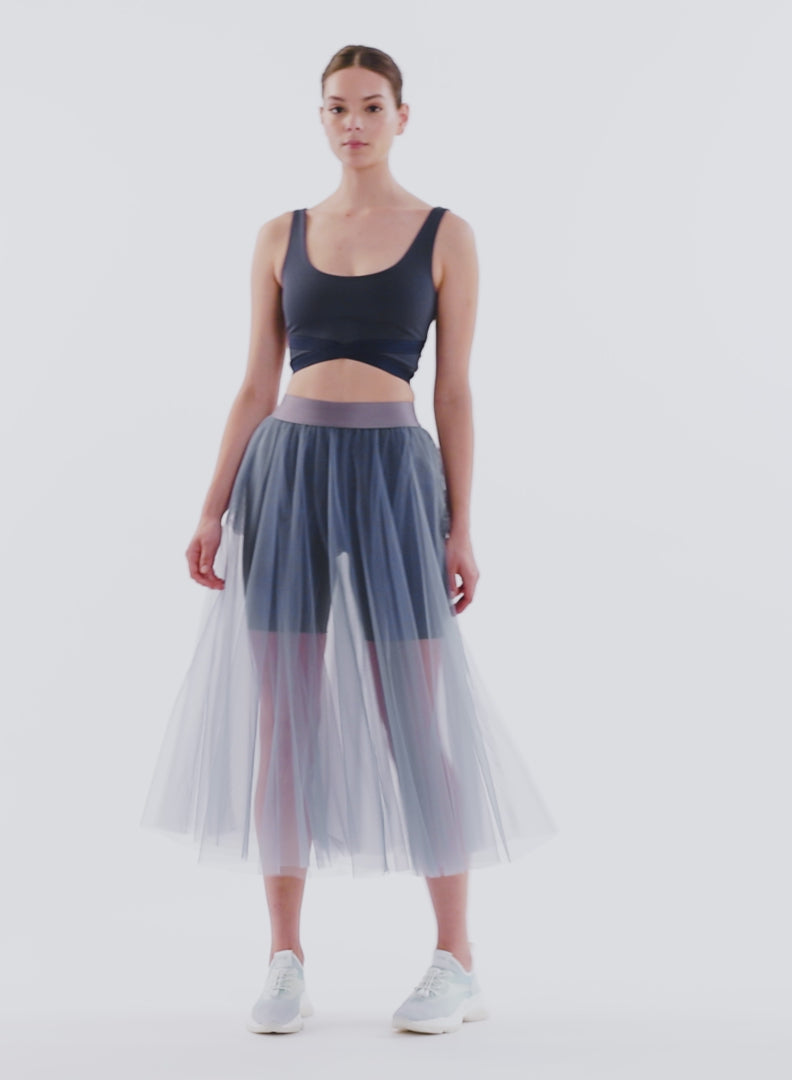 Bluelea ブルレアTulle tiered skirt bluelea Tulle tiered skirt 38