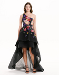 Load and play video in Gallery viewer, One Shoulder Floral Gown
