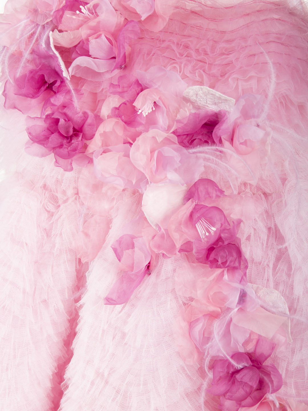 Flower Embellished Degradé Tulle Gown | Marchesa