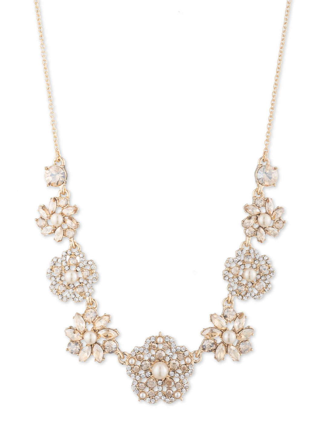 Gold Fresh Floral Necklace | Marchesa