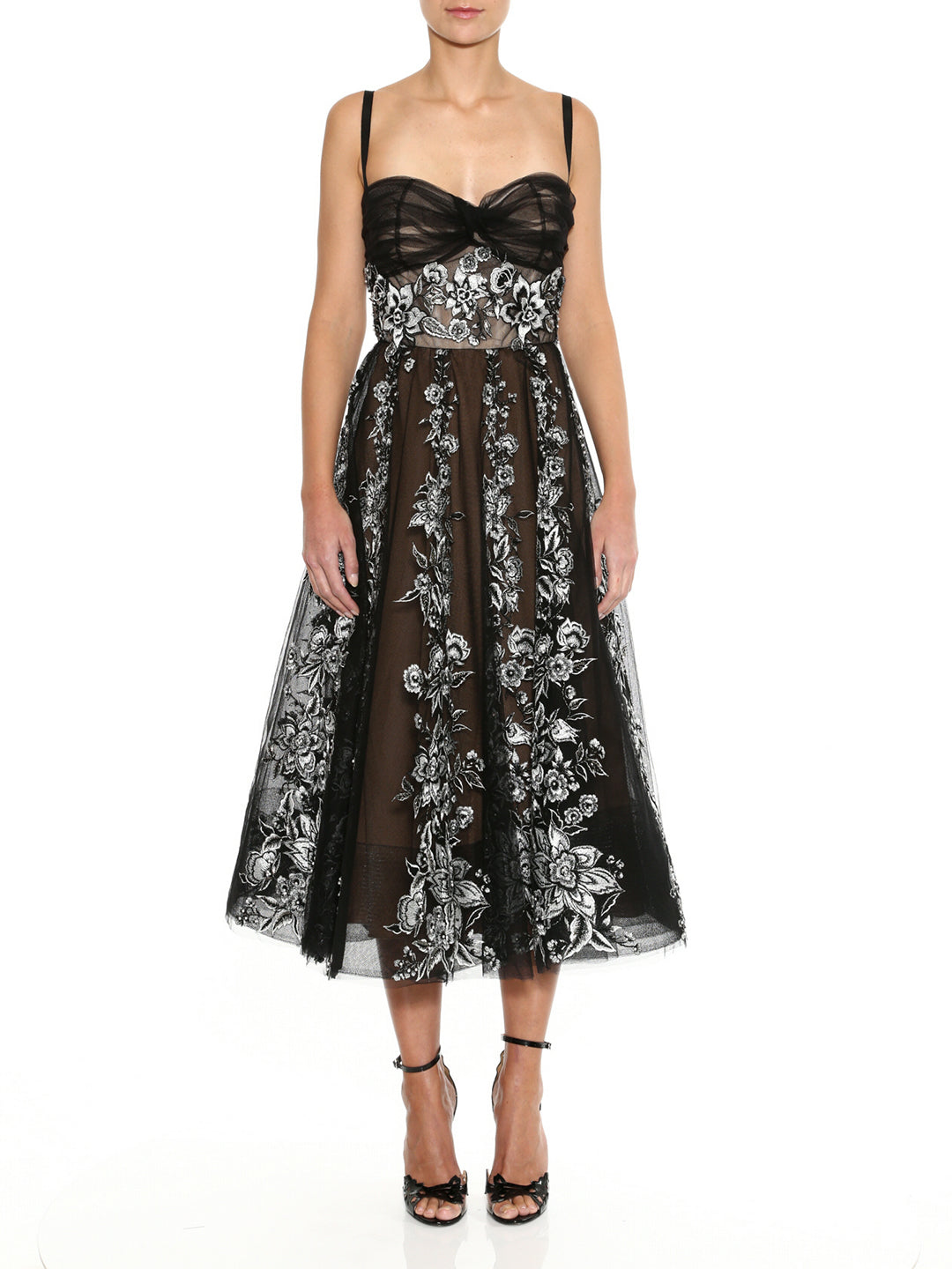 Corseted Cocktail Dress Marchesa