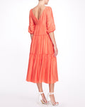 Load image into Gallery viewer, Bishop 3/4 Sleeve Day Dress Marchesa
