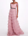 Load image into Gallery viewer, Multi-Tiered Tulle Gown | Marchesa
